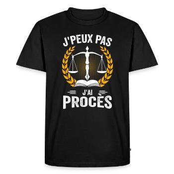 Lawyer - Justice - Law - Men's Premium Organic T-Shirt - black - Front - Nico (187cm)