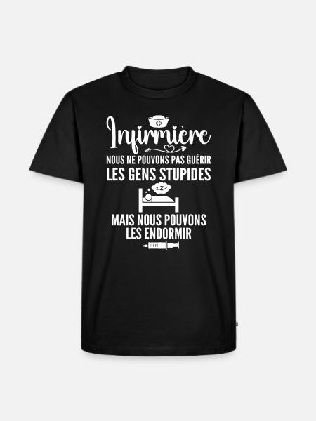 Nurse Humor - Nurse Gift - Men's Premium Organic T-Shirt - black