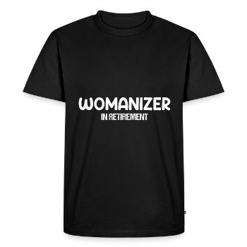 Womanizer Retraite Cadeau de coureur de jupons - T-shirt Premium bio Homme - noir - Devant - Nico (187cm)