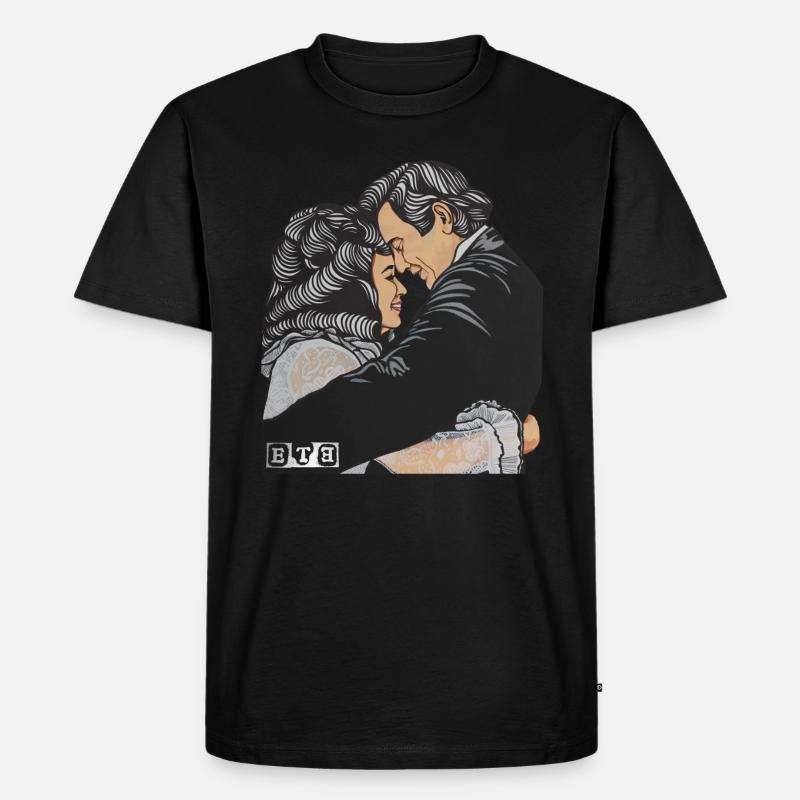 kc - Männer Premium Bio T-Shirt - Schwarz