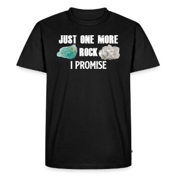 Collectionneur de minéraux et de roches - T-shirt Premium bio Homme - noir - Devant - Nico (187cm)