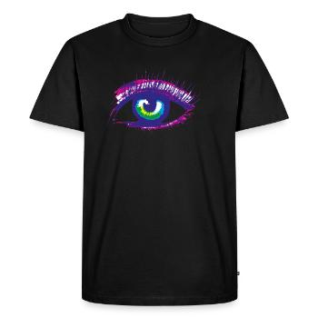 eye - Men's Premium Organic T-Shirt - black - Front - Nico (187cm)