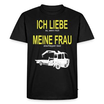 Service de remorquage - T-shirt Premium bio Homme - noir - Devant - Nico (187cm)