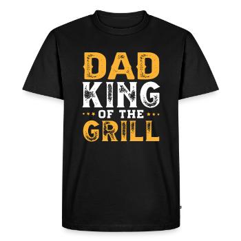 Papa Grilling Grill La meilleure fête des pères au monde - T-shirt Premium bio Homme - noir - Devant - Nico (187cm)