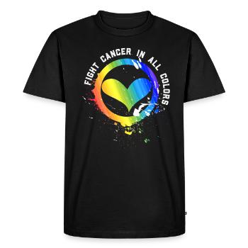 Le cancer aspire chaque soutien de combat de combattant de couleur - T-shirt Premium bio Homme - noir - Devant - Nico (187cm)