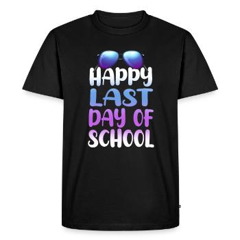 Bonne dernière journée des élèves et des enseignants - T-shirt Premium bio Homme - noir - Devant - Nico (187cm)