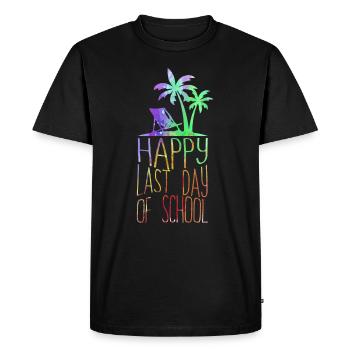 Bonne dernière journée des élèves et des enseignants - T-shirt Premium bio Homme - noir - Devant - Nico (187cm)