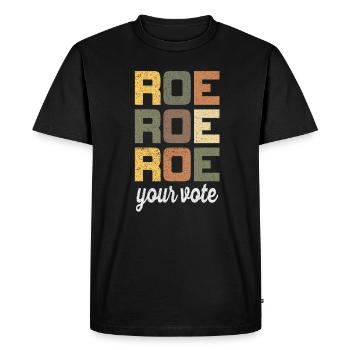 Roe Your Vote Pro-Choice Womens Feminist - Men's Premium Organic T-Shirt - black - Front - Nico (187cm)