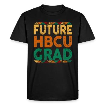 Université historique Black College - T-shirt Premium bio Homme - noir - Devant - Nico (187cm)