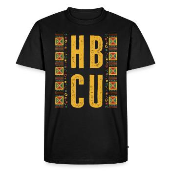 Université historique Black College - T-shirt Premium bio Homme - noir - Devant - Nico (187cm)