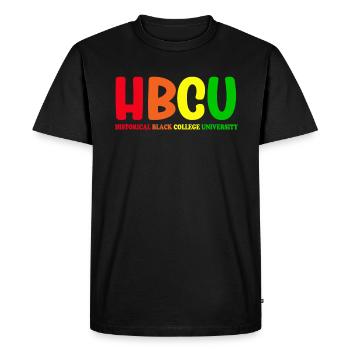 Université historique Black College - T-shirt Premium bio Homme - noir - Devant - Nico (187cm)