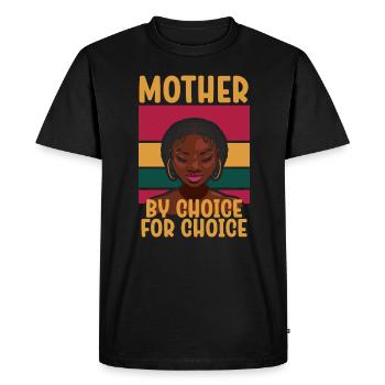Mère par choix Pour Choix Pro Choice Féministe - T-shirt Premium bio Homme - noir - Devant - Nico (187cm)