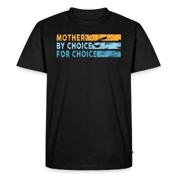 Mother By Choice For Choice Pro Choice Feminist - Men's Premium Organic T-Shirt - black - Front - Nico (187cm)
