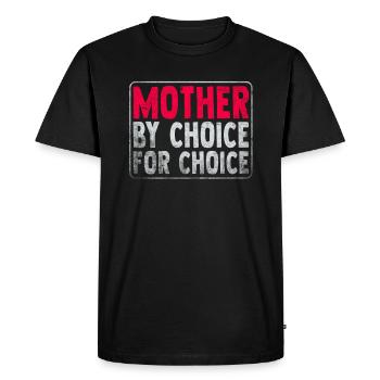 Mère par choix Pour Choix Pro Choice Féministe - T-shirt Premium bio Homme - noir - Devant - Nico (187cm)
