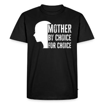 Mère par choix Pour choix Pro Choix Féministe - T-shirt Premium bio Homme - noir - Devant - Nico (187cm)