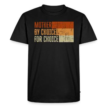 Mère par choix Pour Choix Pro Choice Féministe - T-shirt Premium bio Homme - noir - Devant - Nico (187cm)