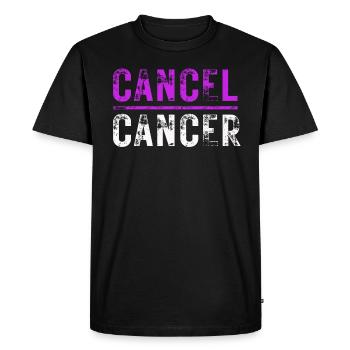 Cancer Awarness Combattre Cancer Cancer Guerrier du Cancer du sein - T-shirt Premium bio Homme - noir - Devant - Nico (187cm)