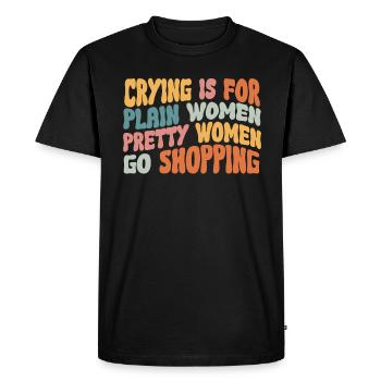 Jolies femmes vont faire du shopping Forte Maman Maman Maman - T-shirt Premium bio Homme - noir - Devant - Nico (187cm)