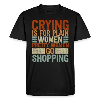 Jolies femmes vont faire du shopping Forte Maman Maman Maman - T-shirt Premium bio Homme - noir - Devant - Nico (187cm)