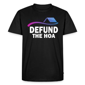 Defund The HOA - T-shirt Premium bio Homme - noir - Devant - Nico (187cm)