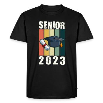 Senior 2023 Dabbing Dab de 2023 Seniors Graduation - T-shirt Premium bio Homme - noir - Devant - Nico (187cm)