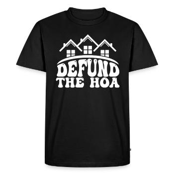 Defund The HOA - T-shirt Premium bio Homme - noir - Devant - Nico (187cm)