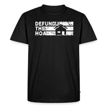 Defund The HOA - T-shirt Premium bio Homme - noir - Devant - Nico (187cm)