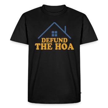 Defund The HOA - T-shirt Premium bio Homme - noir - Devant - Nico (187cm)