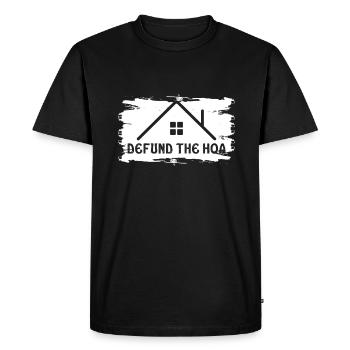 Defund The HOA - T-shirt Premium bio Homme - noir - Devant - Nico (187cm)
