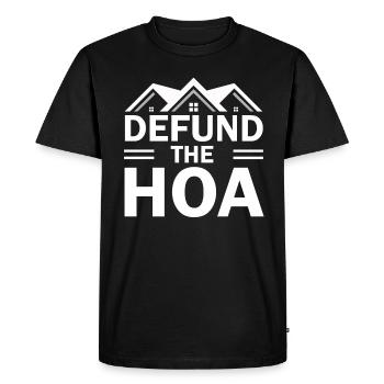 Defund The HOA - T-shirt Premium bio Homme - noir - Devant - Nico (187cm)