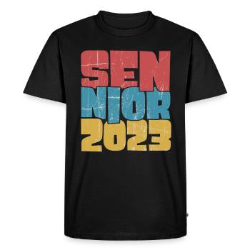 Senior 2023 Dabbing Dab de 2023 Seniors Graduation - T-shirt Premium bio Homme - noir - Devant - Nico (187cm)