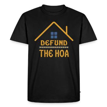 Defund The HOA - T-shirt Premium bio Homme - noir - Devant - Nico (187cm)