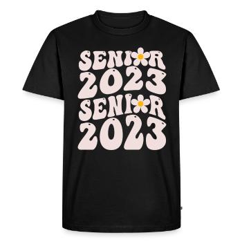 Senior 2023 - T-shirt Premium bio Homme - noir - Devant - Nico (187cm)