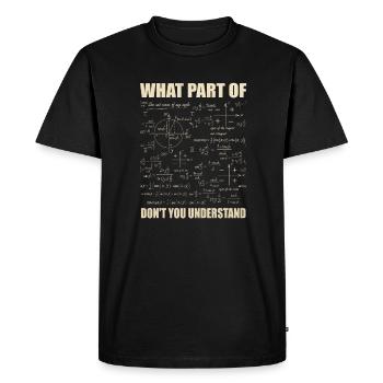 Quelle partie de Ne comprenez-vous pas - T-shirt Premium bio Homme - noir - Devant - Nico (187cm)