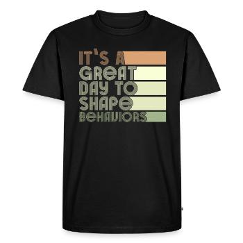 Belle journée comportementale Comportements de forme - T-shirt Premium bio Homme - noir - Devant - Nico (187cm)