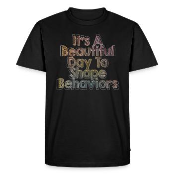 Belle journée comportementale Comportements de forme - T-shirt Premium bio Homme - noir - Devant - Nico (187cm)