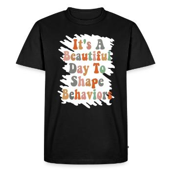 Belle journée comportementale Comportements de forme - T-shirt Premium bio Homme - noir - Devant - Nico (187cm)