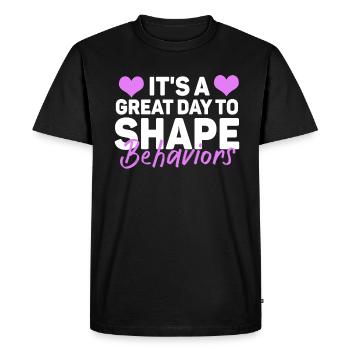 Belle journée comportementale Comportements de forme - T-shirt Premium bio Homme - noir - Devant - Nico (187cm)
