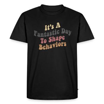 Belle journée comportementale Comportements de forme - T-shirt Premium bio Homme - noir - Devant - Nico (187cm)