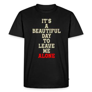 Belle journée comportementale Comportements de forme - T-shirt Premium bio Homme - noir - Devant - Nico (187cm)