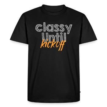 Chic jusqu’au coup d’envoi du match de football américain - T-shirt Premium bio Homme - noir - Devant - Nico (187cm)