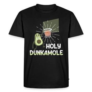 Holy Dunkamole Basketball Streetball Avocado - Men's Premium Organic T-Shirt - black - Front - Nico (187cm)