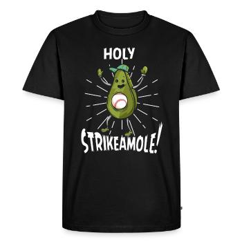 Holy Strikeamole Baseball Softball Avocat - T-shirt Premium bio Homme - noir - Devant - Nico (187cm)