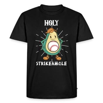 Holy Strikeamole Baseball Softball Avocat - T-shirt Premium bio Homme - noir - Devant - Nico (187cm)