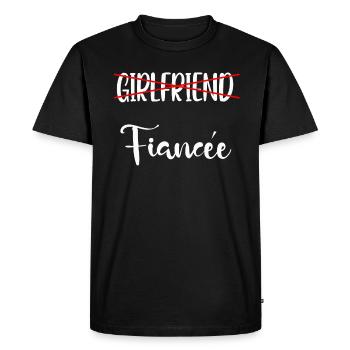 Fiancée Fiancée Fianc - T-shirt Premium bio Homme - noir - Devant - Nico (187cm)