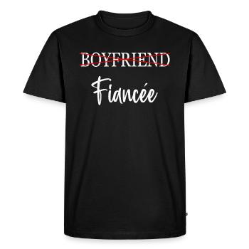 Fiançailles de couple fiancées Hommes Fiancée drôle - T-shirt Premium bio Homme - noir - Devant - Nico (187cm)