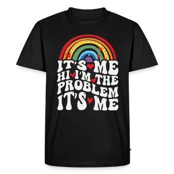 It's Me, Hi, I'm The Problem - Men's Premium Organic T-Shirt - black - Front - Nico (187cm)