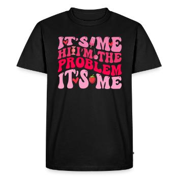 C’est moi, salut, je suis le problème - T-shirt Premium bio Homme - noir - Devant - Nico (187cm)