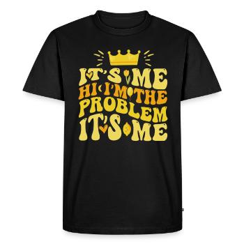 C’est moi, salut, je suis le problème - T-shirt Premium bio Homme - noir - Devant - Nico (187cm)