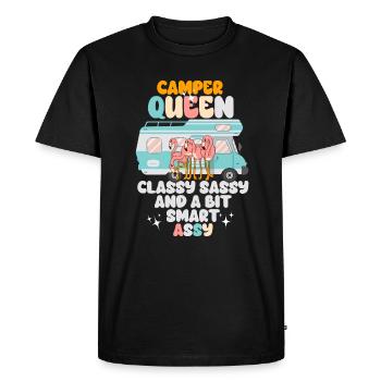 Camper Queen Classy Sassy And A Bit Smart Assy - Men's Premium Organic T-Shirt - black - Front - Nico (187cm)